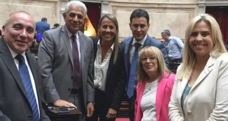 Diputados nacionales Peluc Allende Aubone Chica Moreno y Picón