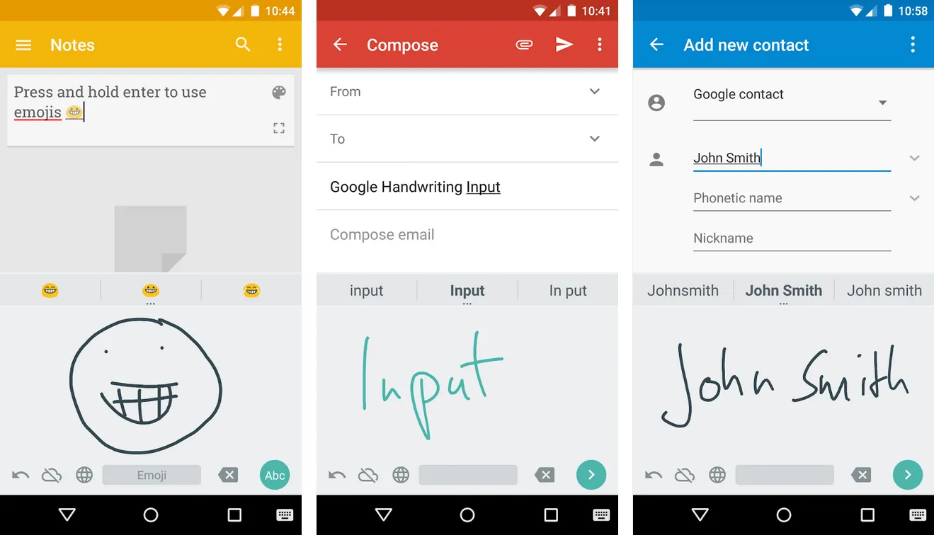 Google Hands wrtitten