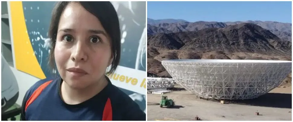 Carolina del Valle Garay radiotelescopio chino