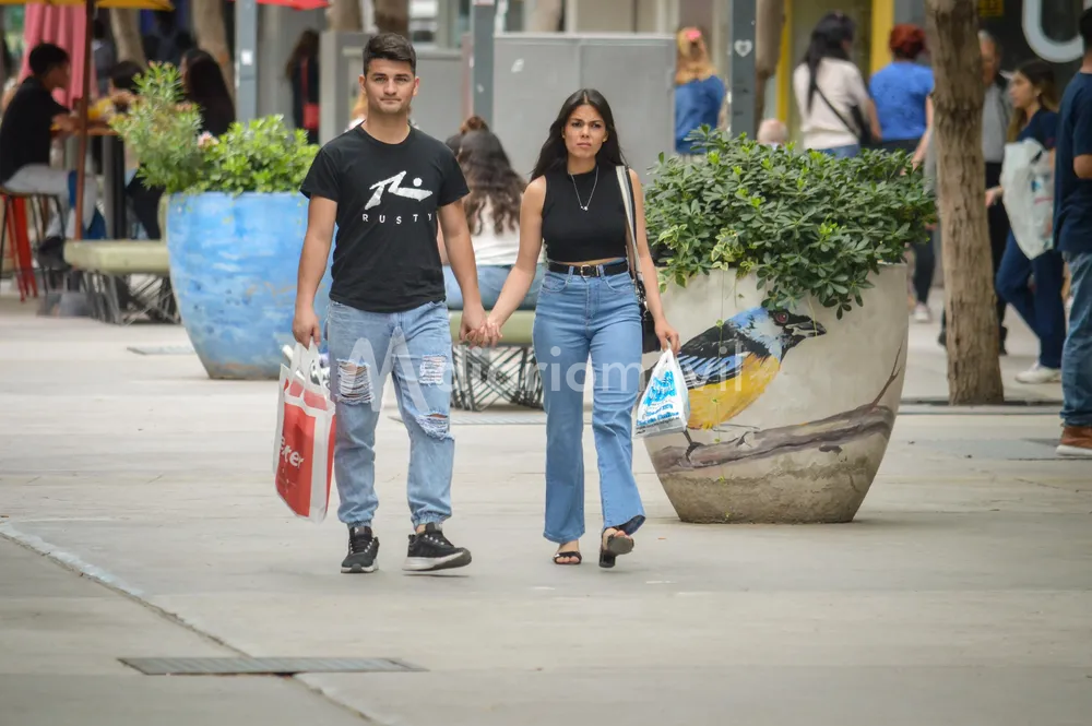 comercio peatonal calor San Juan 