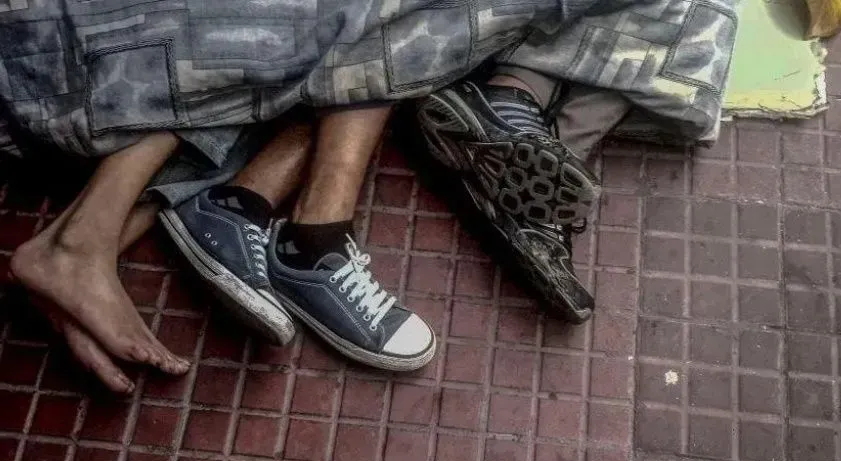 Indigente situación de calle