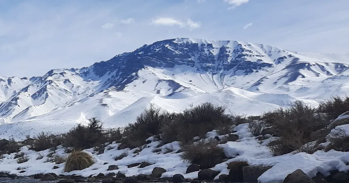 nieve en la cordillera