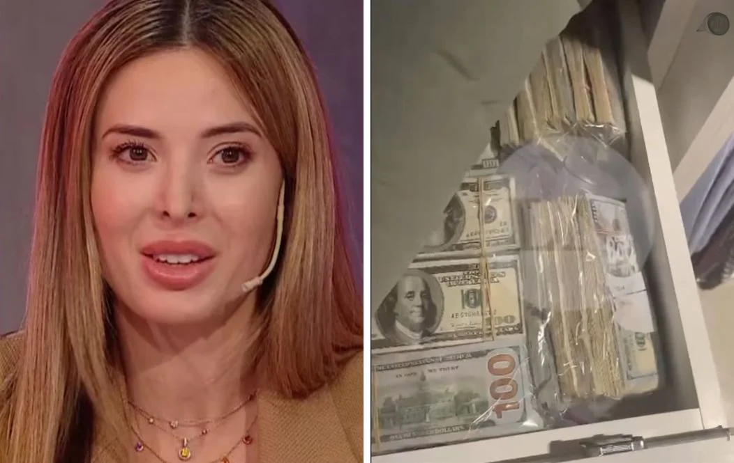 Jésica Cirio y dólares