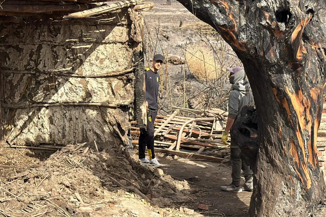 incendio viento zonda ruinas familias pérdidas