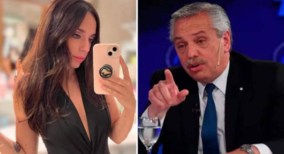 Tamara Pettinato y Alberto Fernández