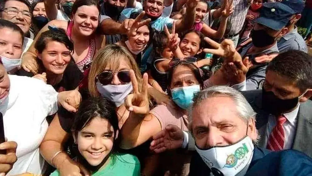 Selfie covid Fernandez