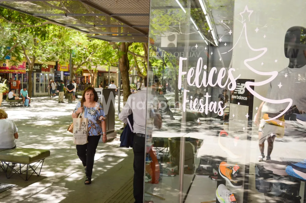 comercio fiestas vidrieras navidad