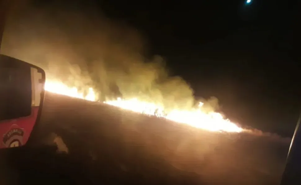 Incendio pastizales
