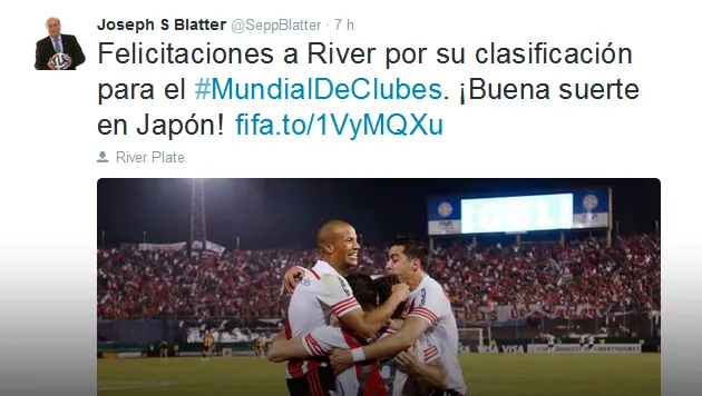 Blatter tuit