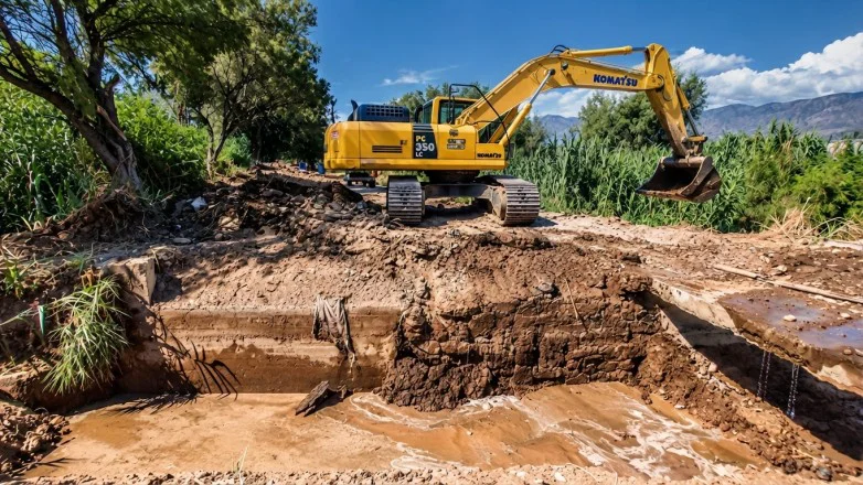 Obras en Chacabuco y Calle 6