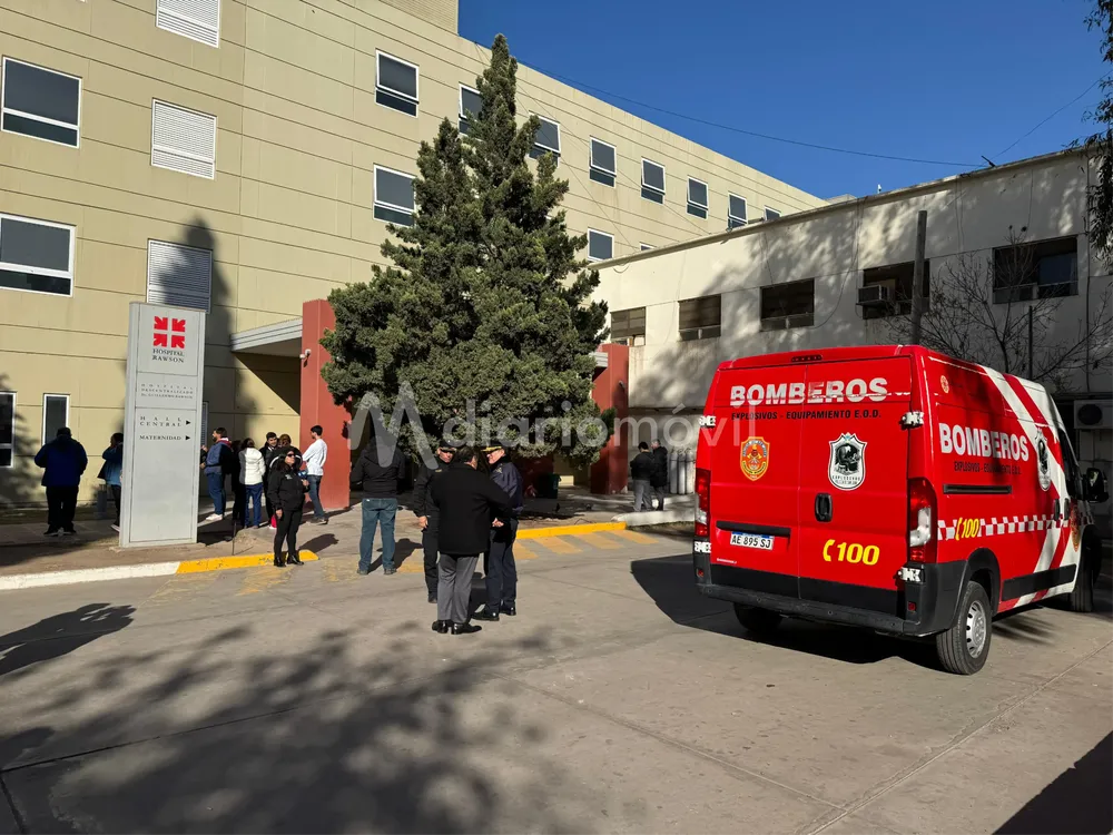 amenaza de bomba hospital rawson