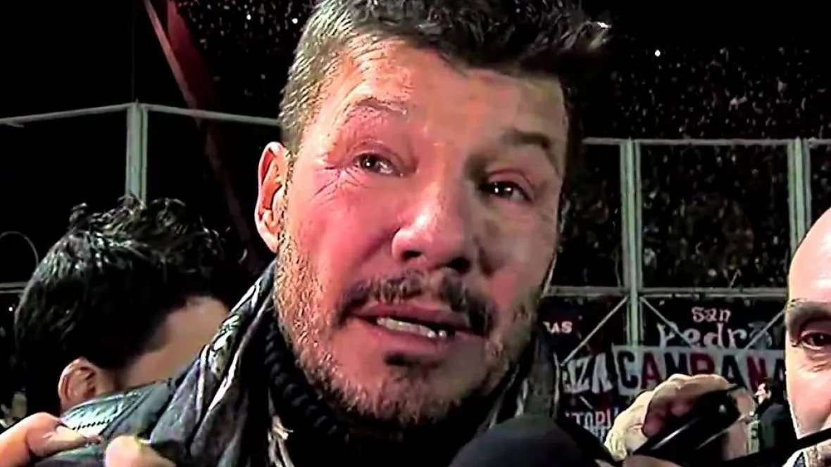 Marcelo Tinelli llorando