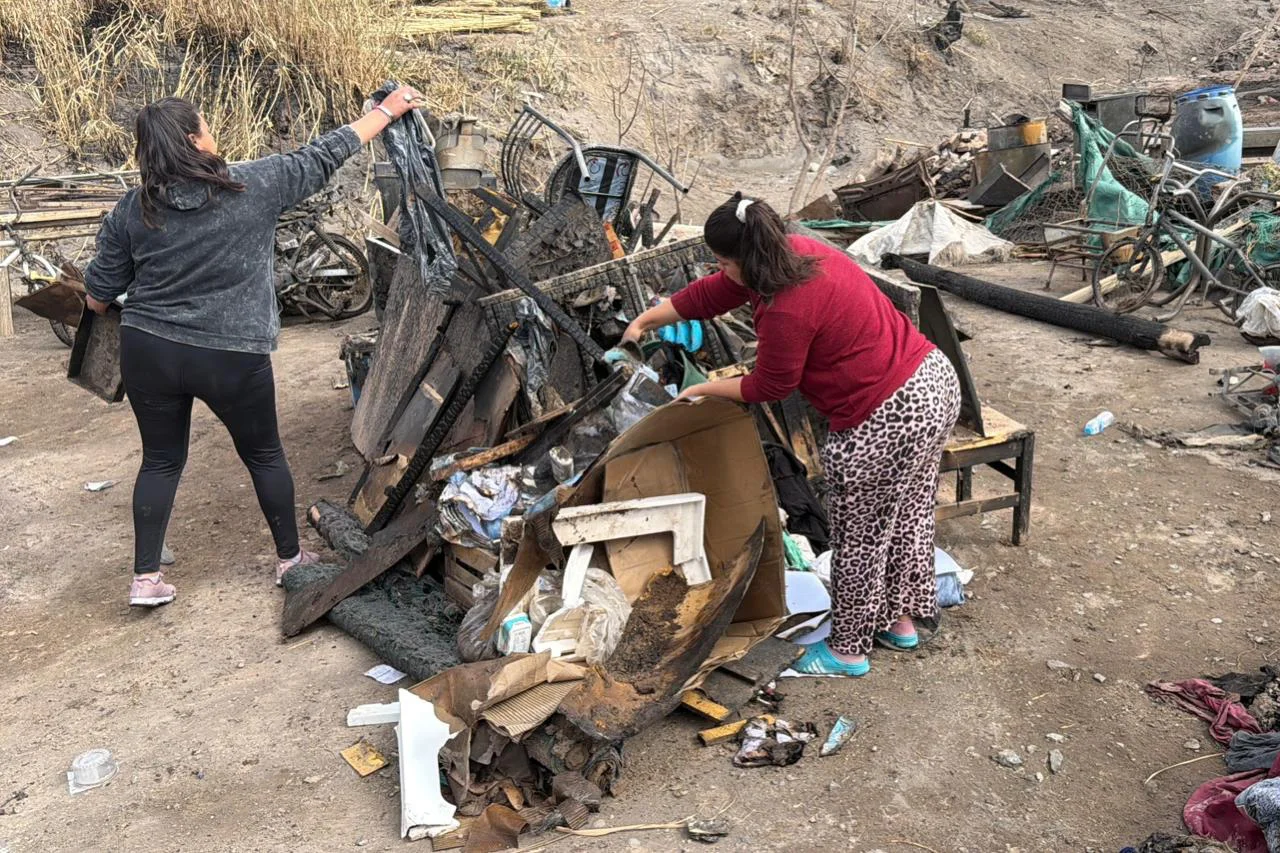 incendio viento zonda ruinas familias pérdidas