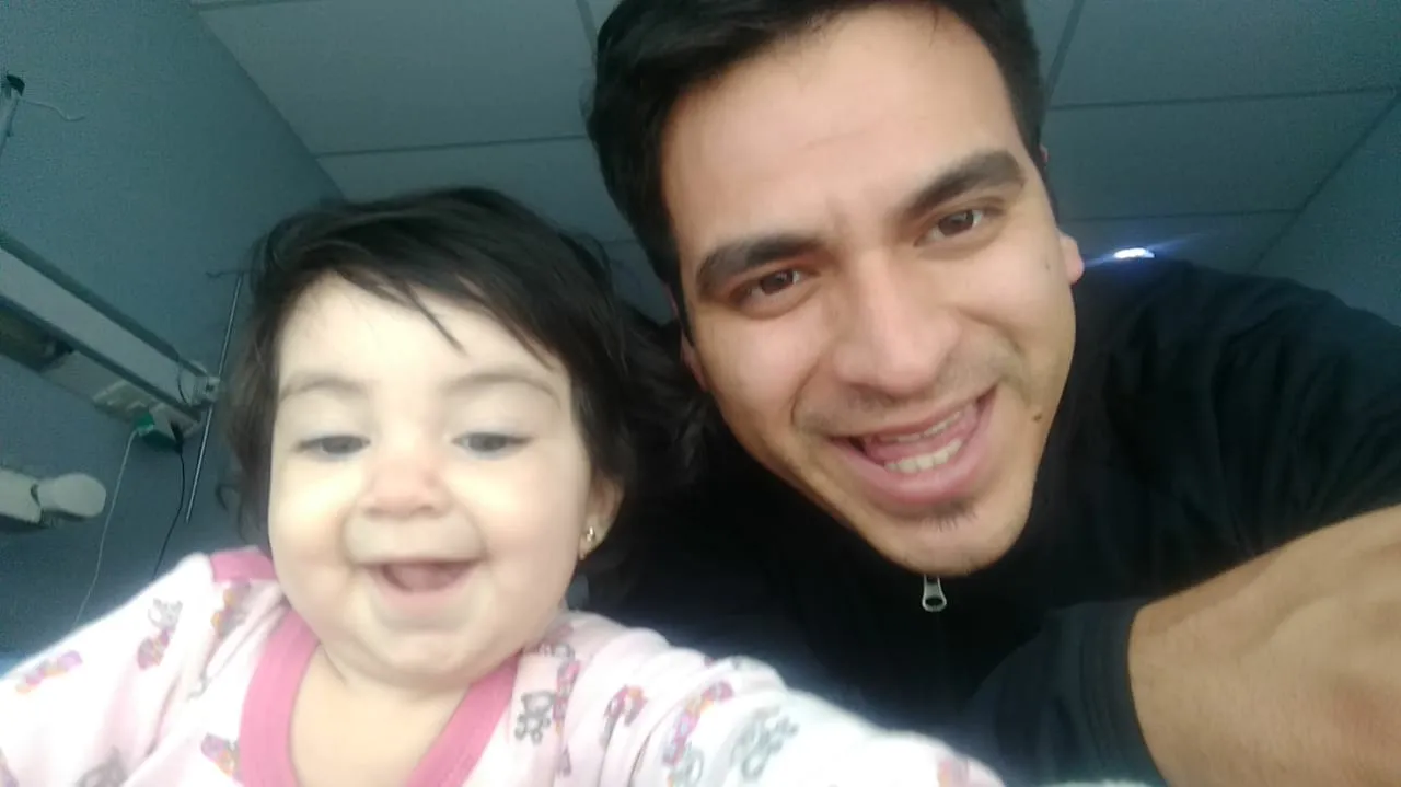 Paz y su papá