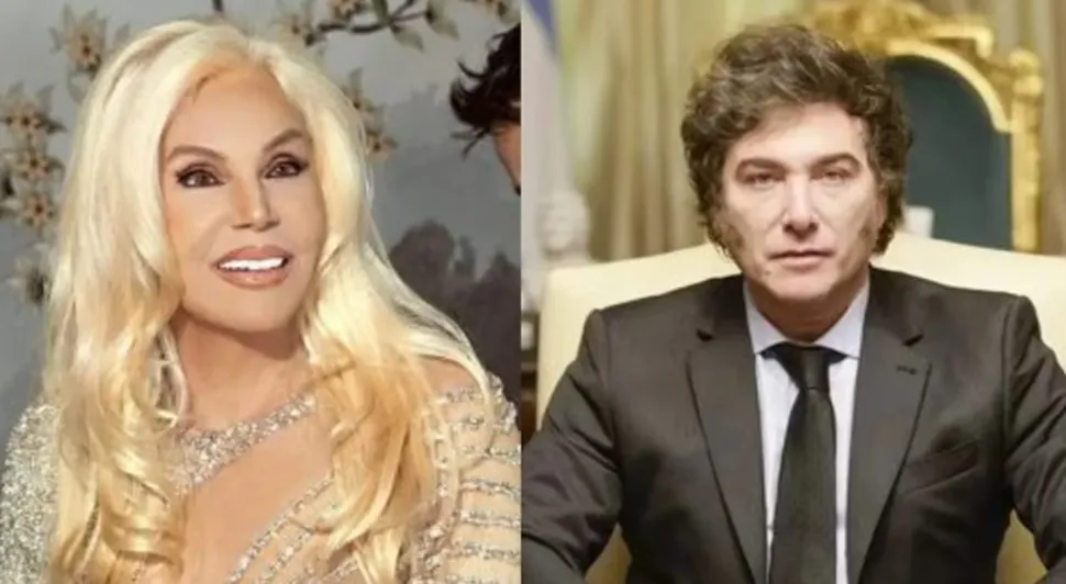 Susana Giménez y Javier Milei