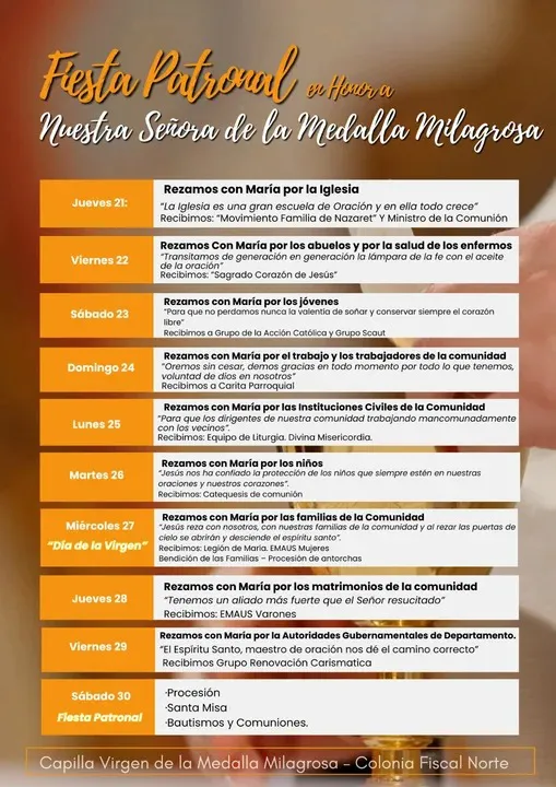 fiesta medalla milagrosa