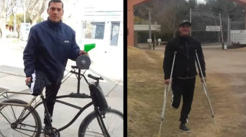 Antonio Ferreira sin pierna