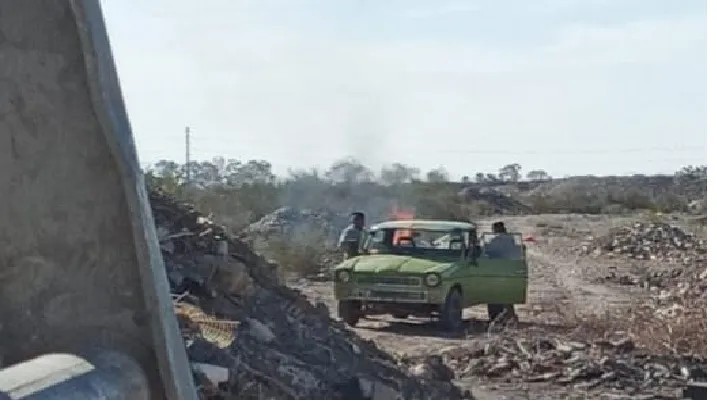 rastrojero verde quema de caballos