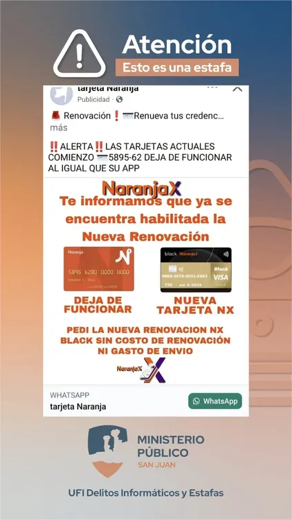 Estafa Tarjeta Naranja