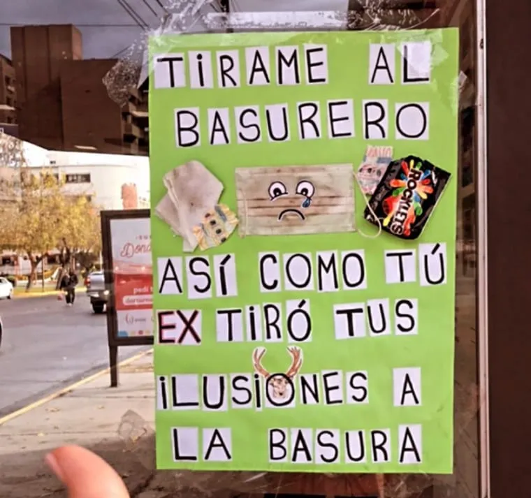 cartel barbijo san juan