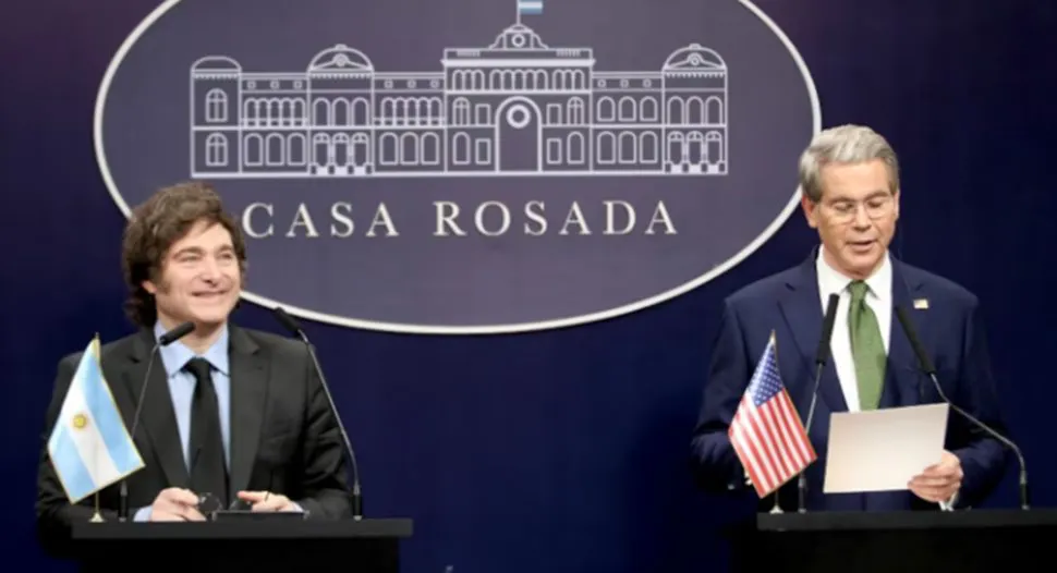 Javier Milei y Scott Bessent