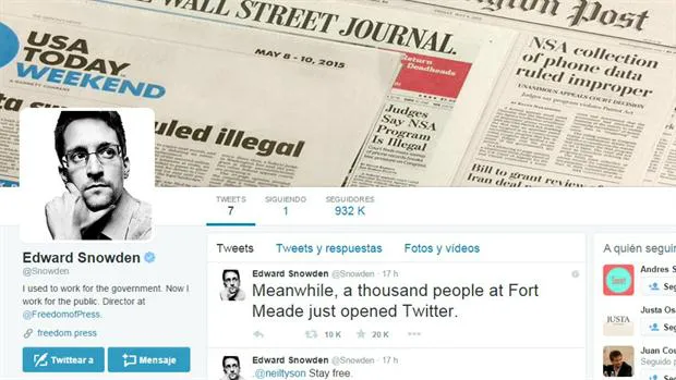 Snowden en Twitter