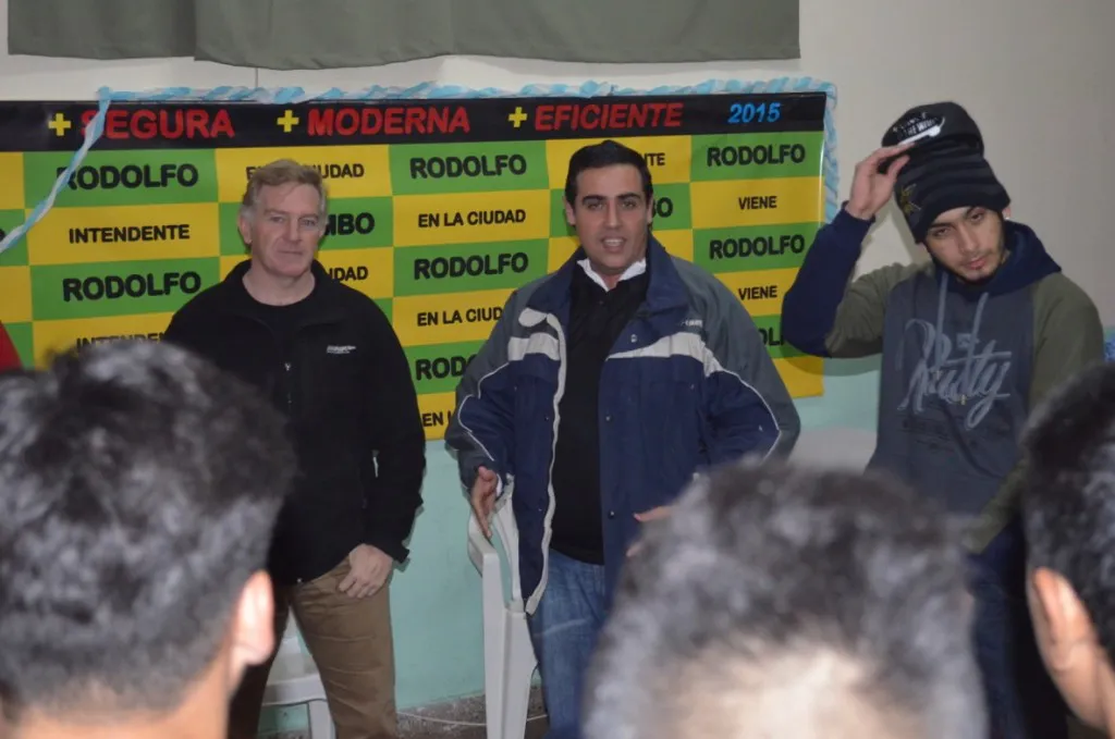 Rodolfo Colombo junto a Gonzalo Campos.