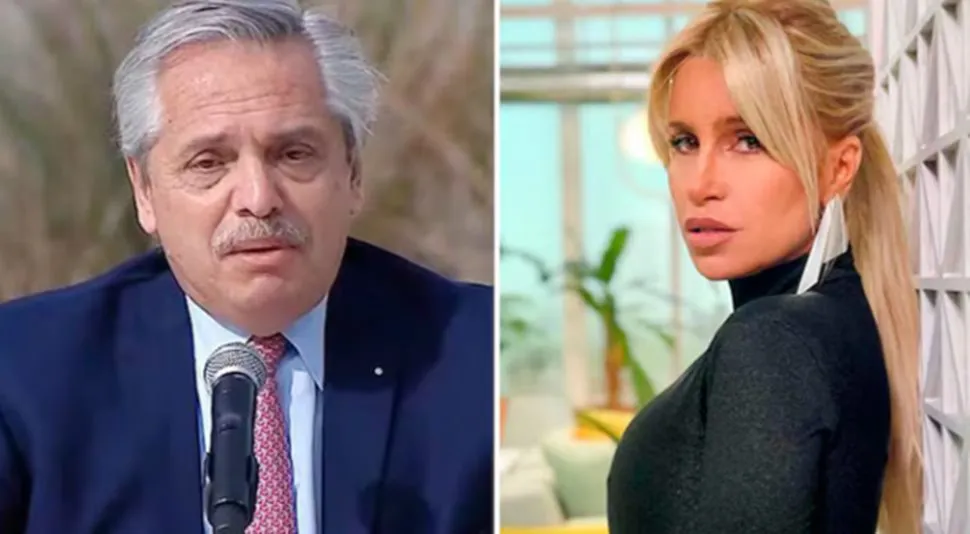 Alberto Fernández y Florencia Peña
