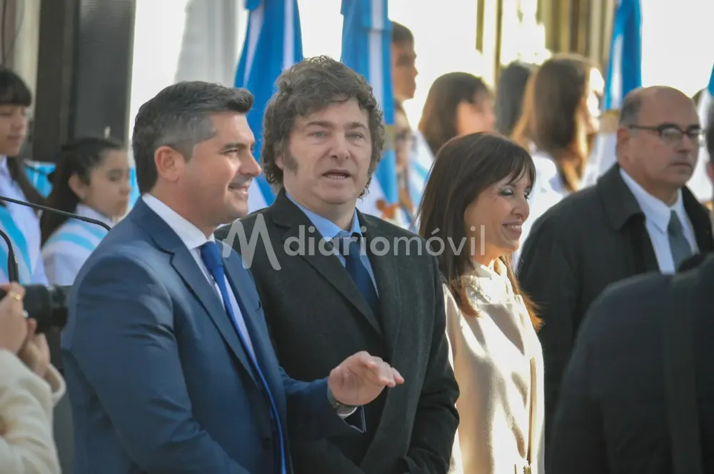 Javier Milei en San Juan junto a Orrego