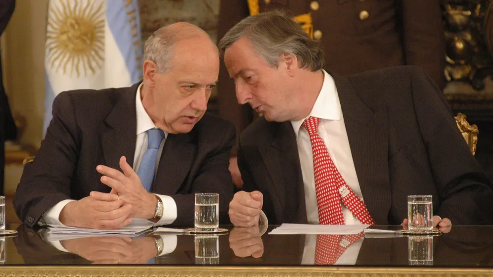 Roberto Lavagna y Néstor KIrchner