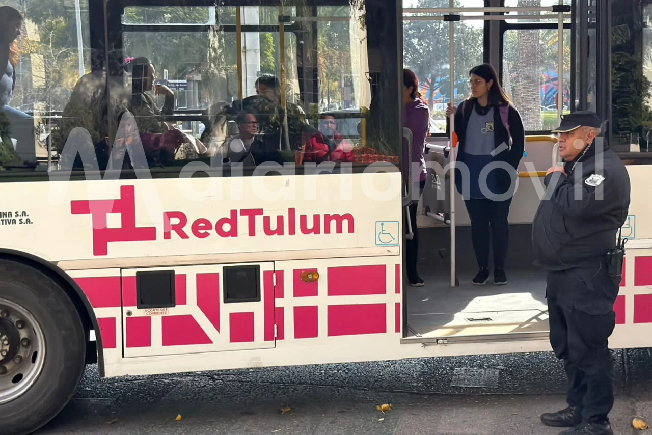 red tulum redtulum colectivo  policia robo nena descompensada