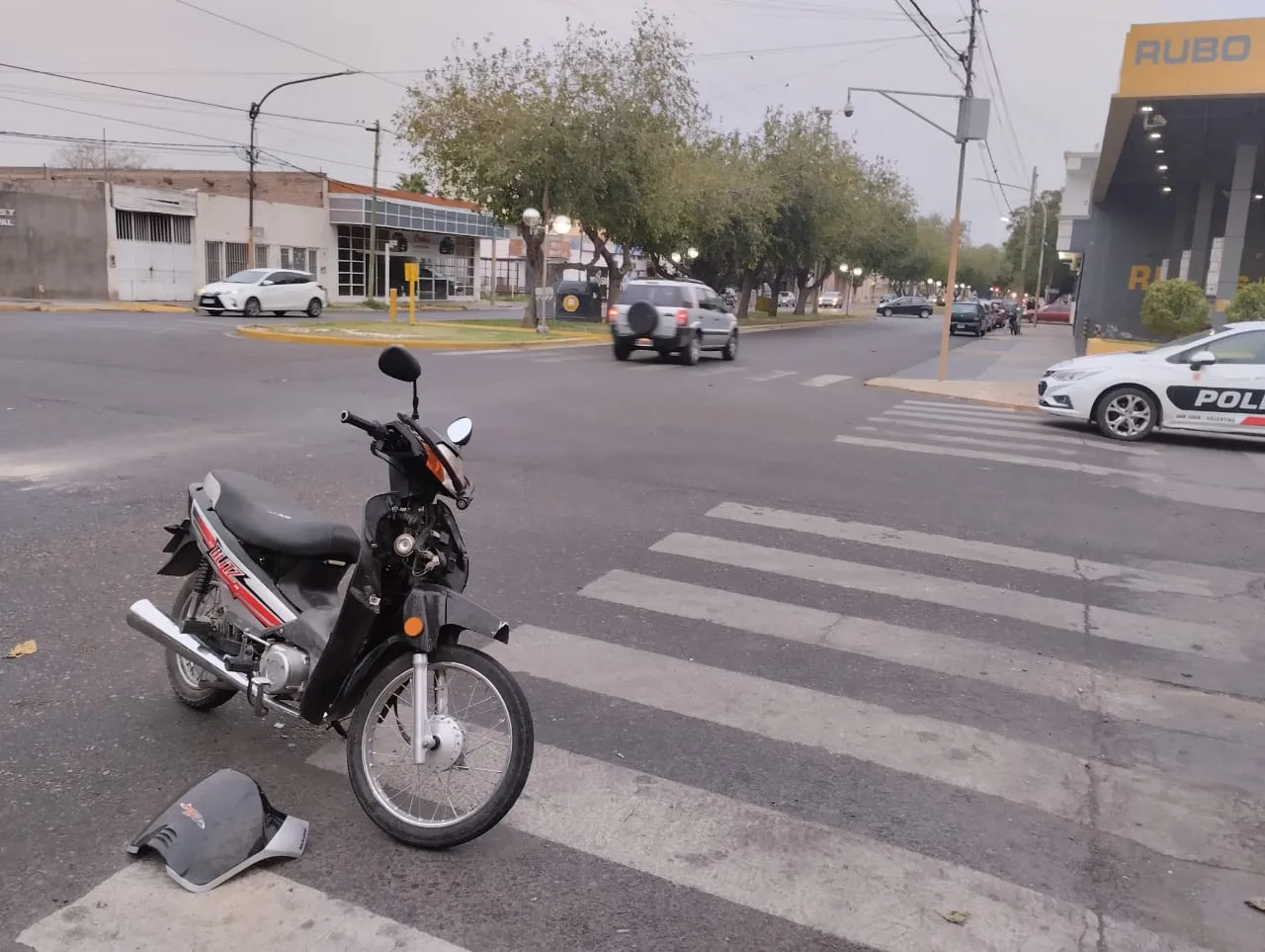 moto en calle maipú