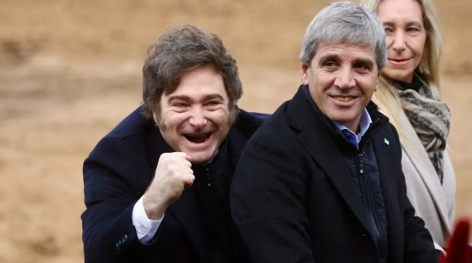 Javier Milei y Luis Caputo