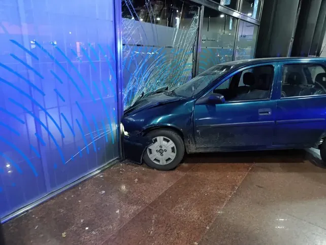 Choque en un banco
