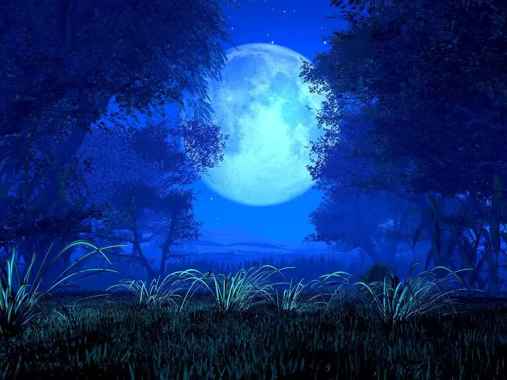 luna azul
