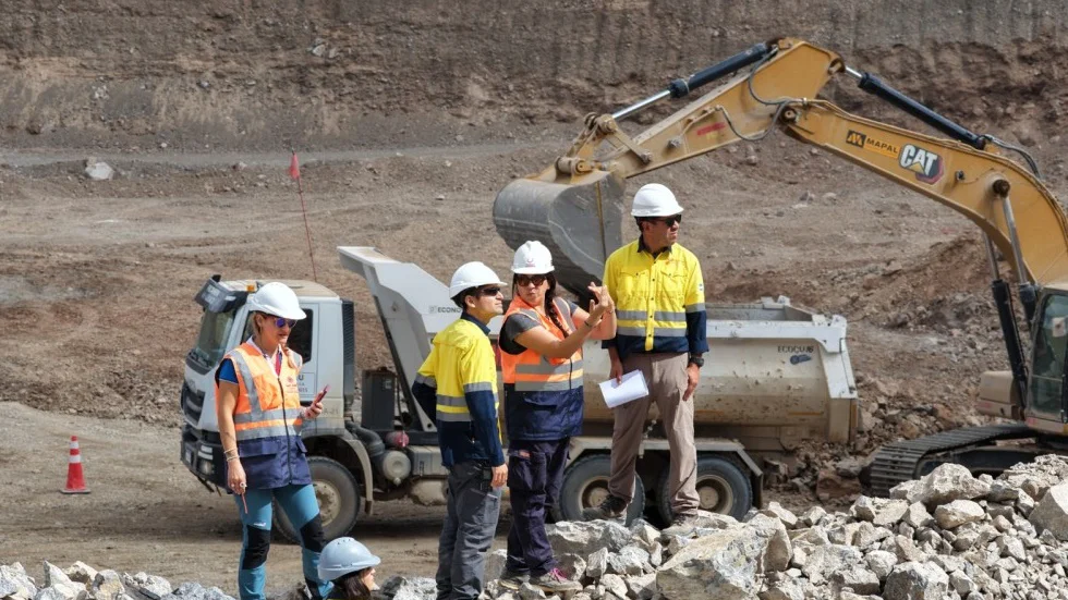 Geólogos minería mineros