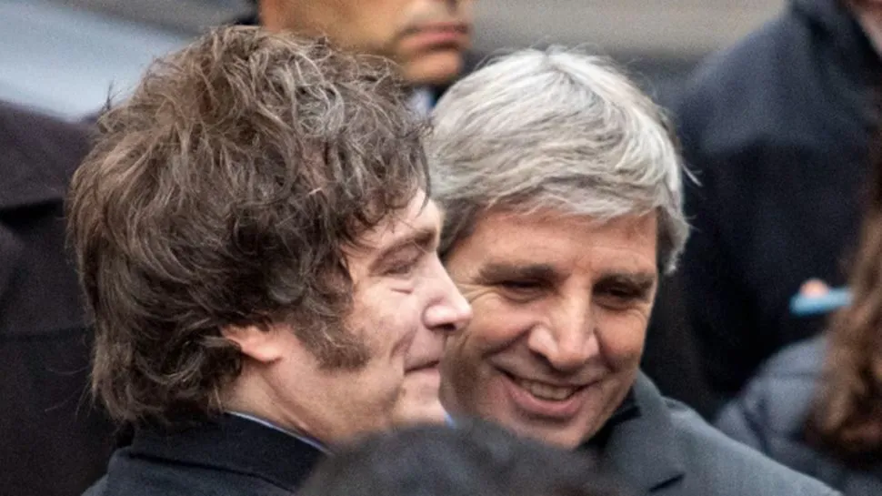 Javier Milei y Luis Toto Caputo