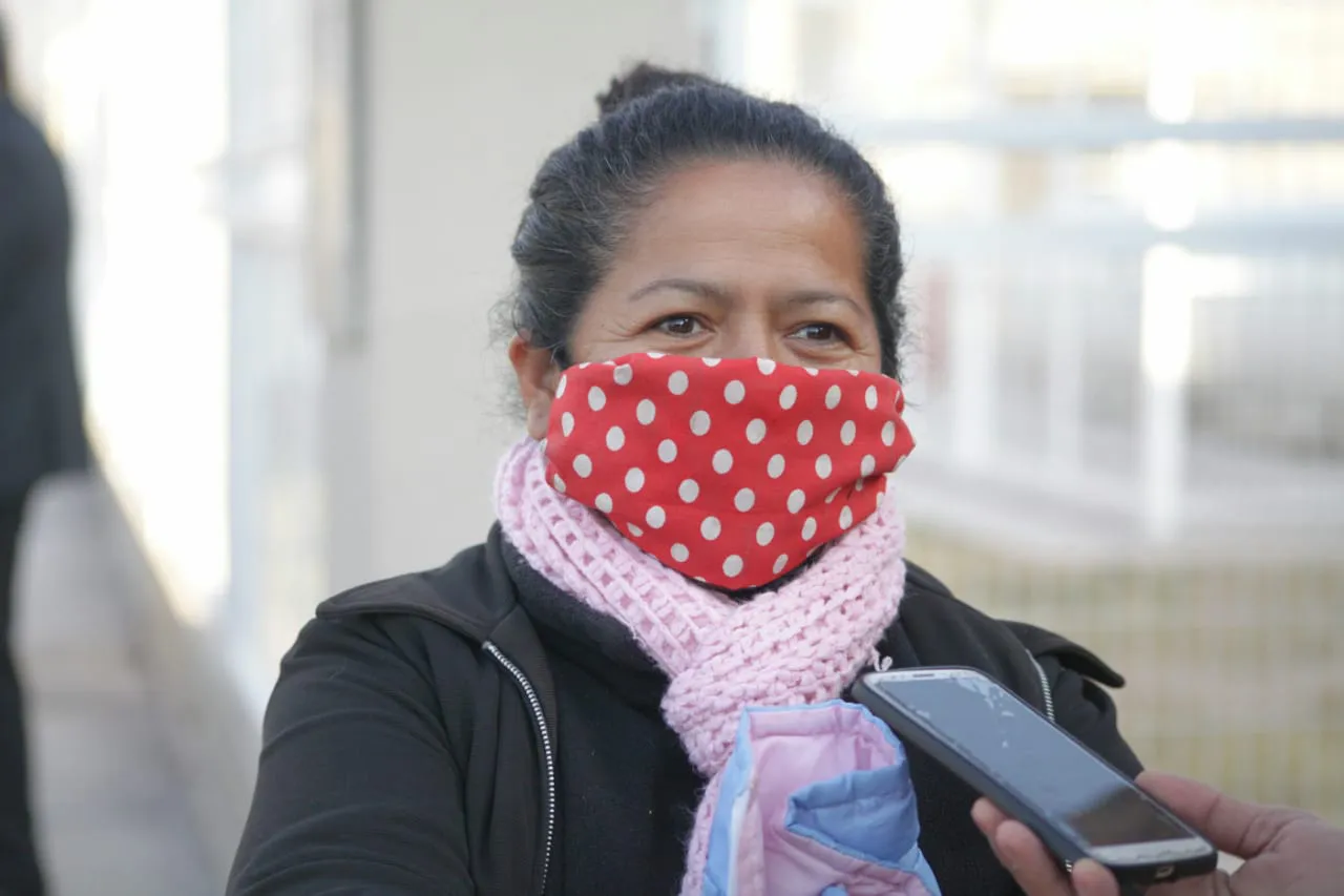 Mamá de una alumna de Pocito