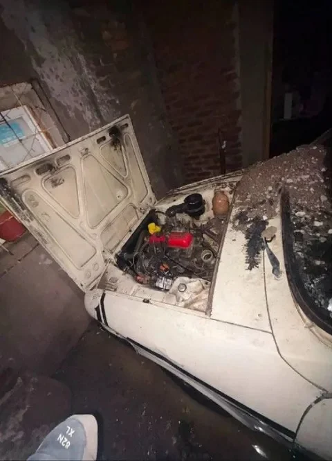 auto quemado
