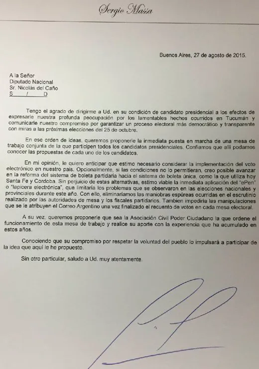 carta del caño