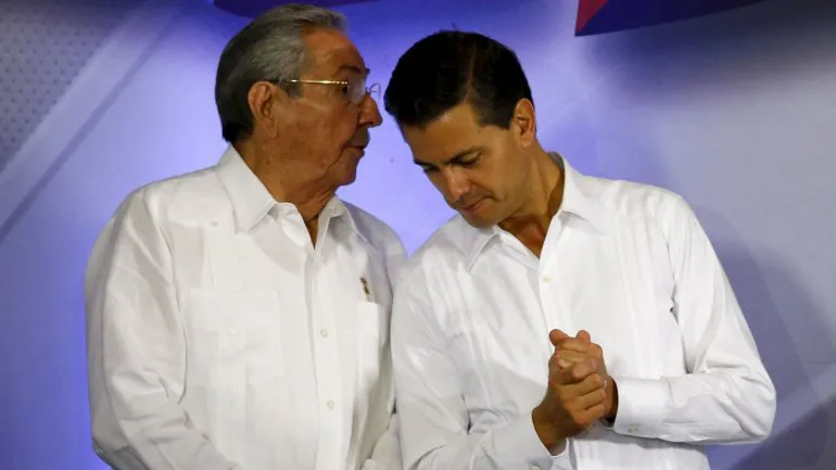 Castro y peña Nieto