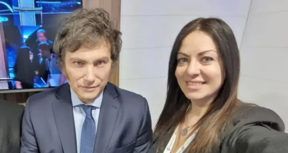 Javier Milei y Sandra Petovello