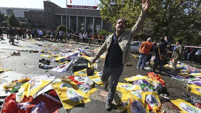 Manifestación kurda