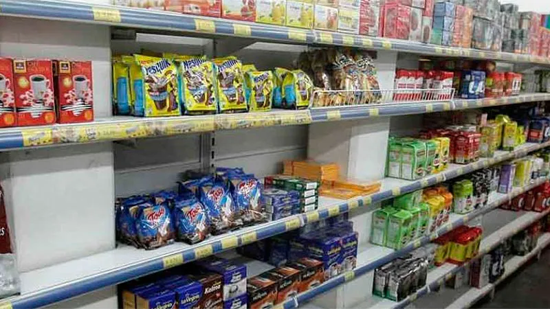 Supermercado góndola