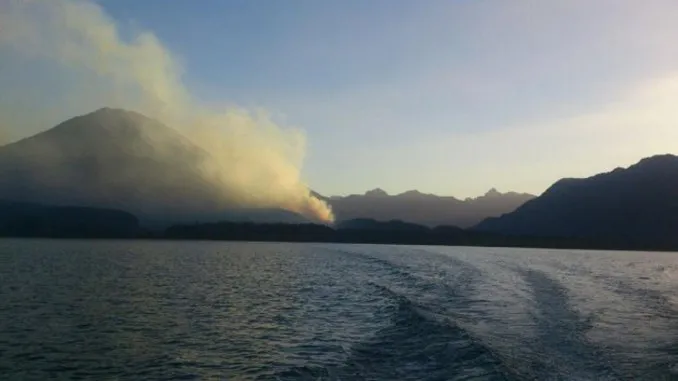 incendio - lago puelo