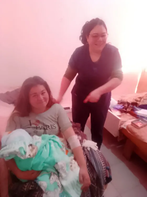 policías mamá