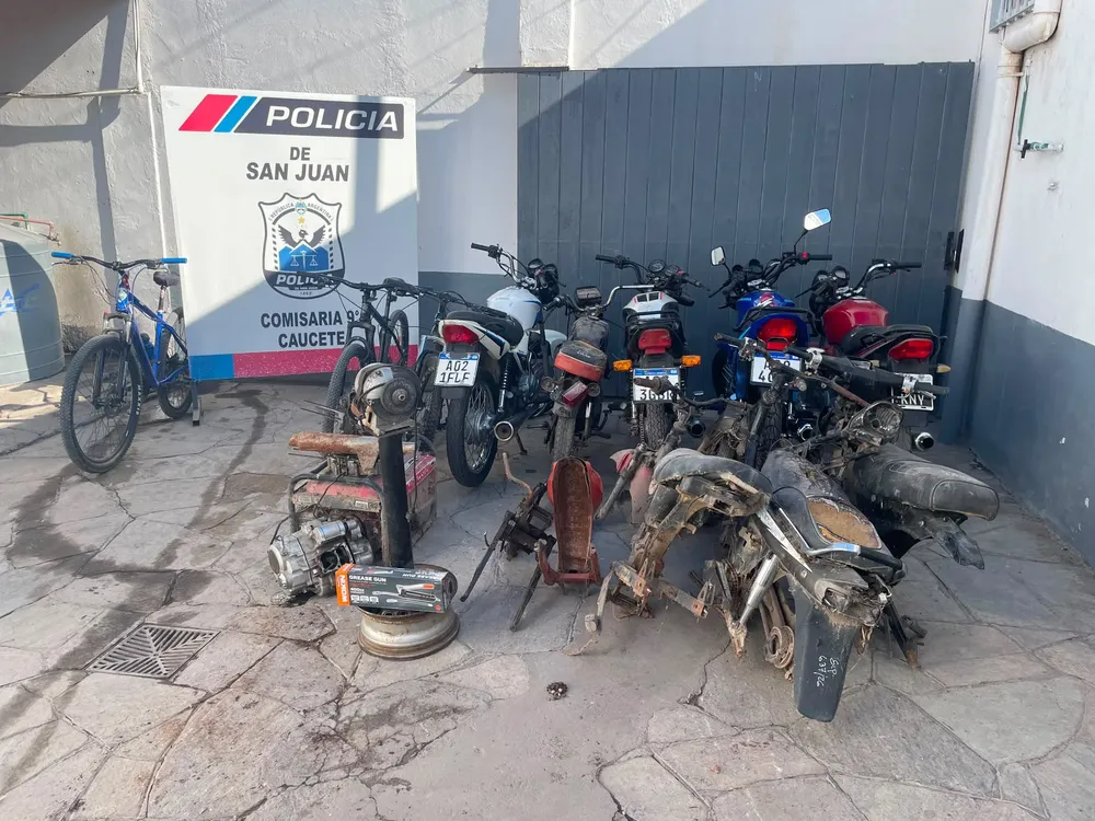Allanamiento motos secuestradas
