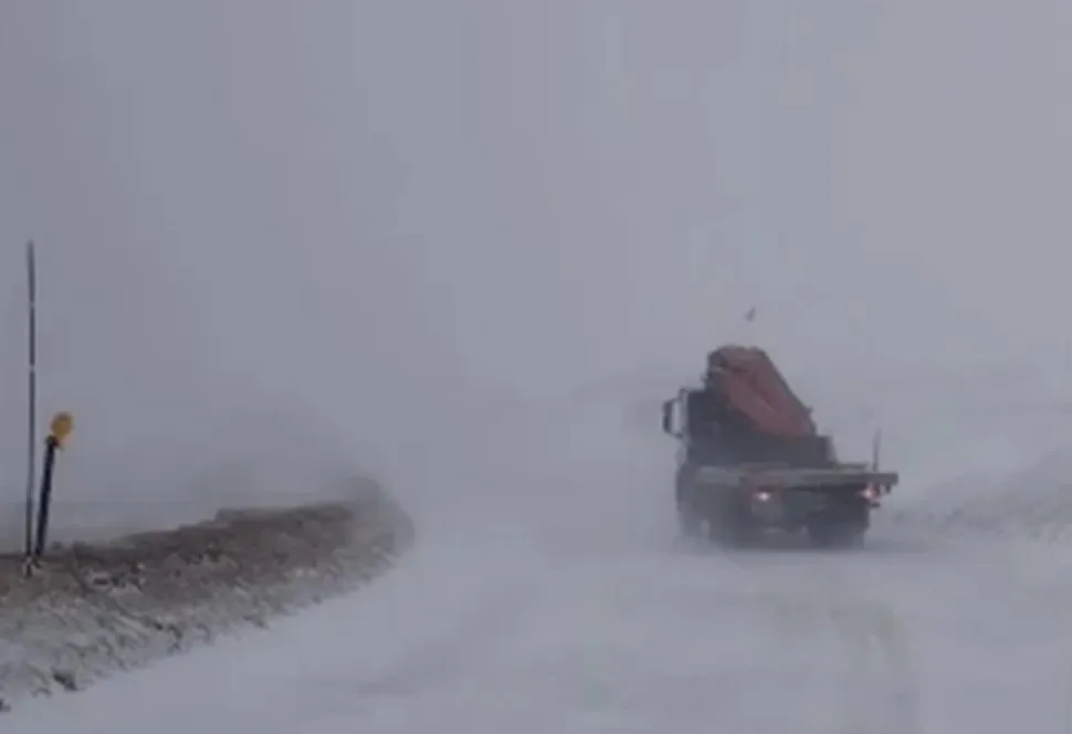 Nieve transitar rutas