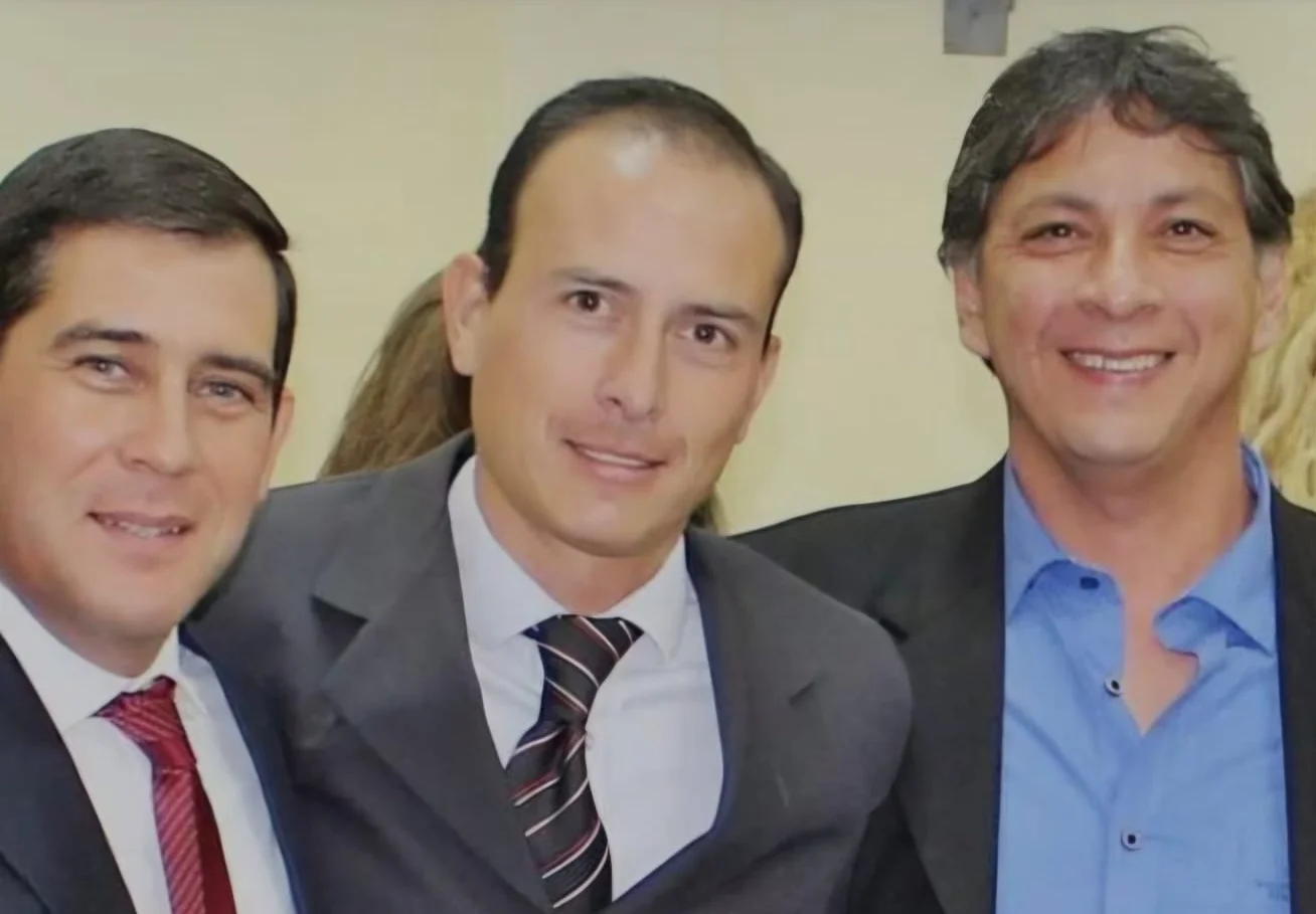 José Castro, intendente de Angaco y el ex concejal Risueño