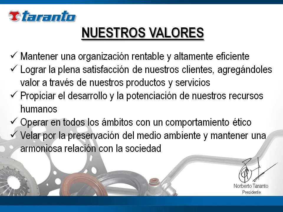 Valores de Taranto